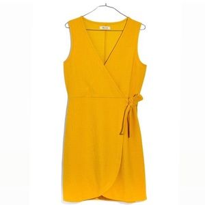 Madewell crosshatch tie-waist dress